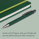 IF Bookaroo Pen soft touch Forest Green with black ink - Brand IF view 2