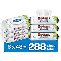 HUGGIES Refreshing Clean Baby Wipes, 6 Pack, 288 Sheets Total