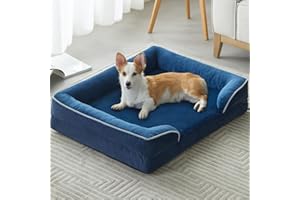 WNPETHOME Waterproof Dog Beds for Large Dogs, Orthopedic XL Dog Bed, Big Washable Dogs Couch Bed