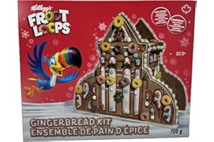 Gingerbread Decorating Kit Compatible with Kellogg's Froot Loops, 709g