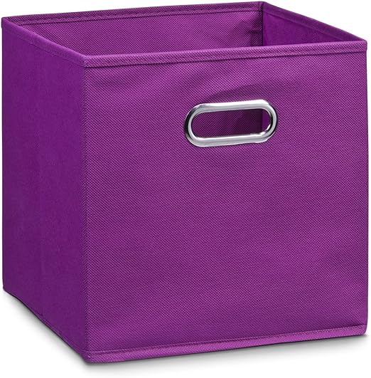 Zeller Storage Box, Purple, Fleece 32x32x32, Fabric Amazon.co.uk