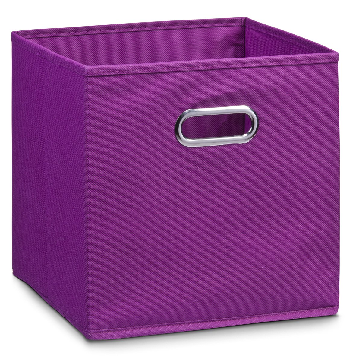 Zeller Storage Box 28x28x28cm in Purple, Fabric, 28 x 28 x 13 cm