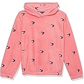 Tommy Hilfiger girls Long Sleeve Pullover Fleece Hoodie Sweatshirt, Soft & Relaxed Style