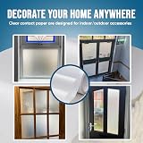 vgoltd Frosted Window Film Self Adhesive Privacy 30 x 100 cm view 2