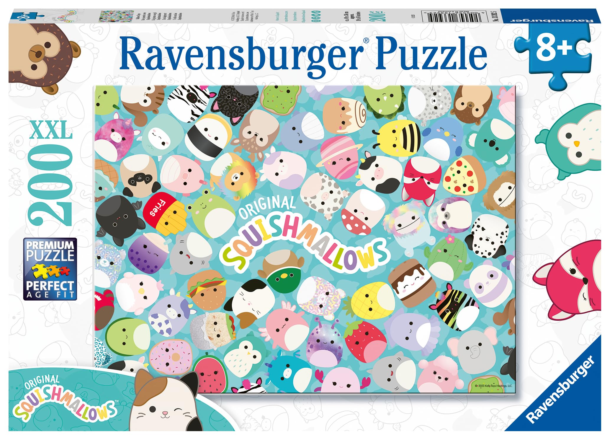 Ravensburger Squishmallow Gifts for Girls and Boys - 200 Piece Jigsaw Puzzle for Kids Age 8 Years +