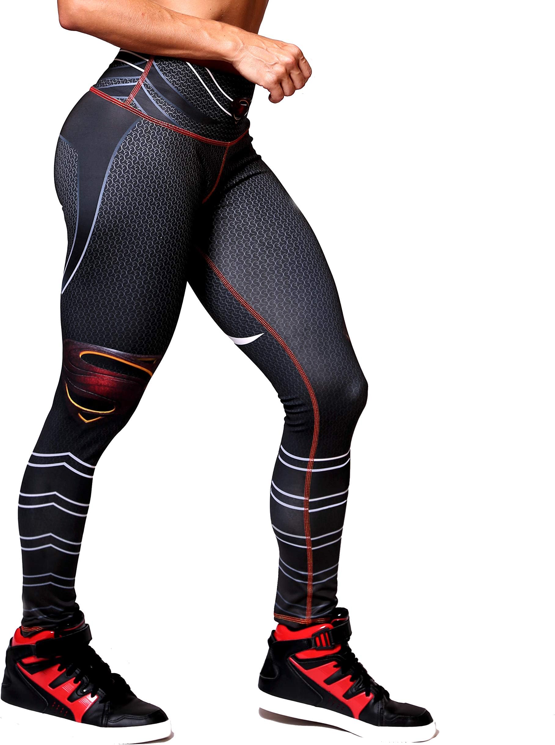 Active4U Superhero Crossfit Leggings Women Colombian Yoga Pants Compression Tights