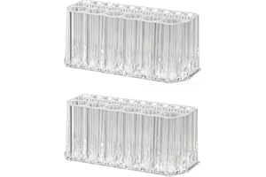 Transparent Acrylic 26-Hole Cosmetic Pen Storage Tube Pencil Eyebrow Pencil Ballpoint Pen Eyeliner Display Stand, Transparent