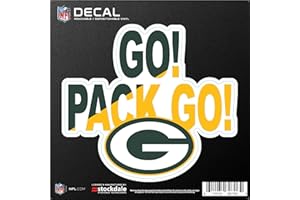 Stockdale Green Bay Packers 6" x 6" Xpression Full Color Repositionable Decal