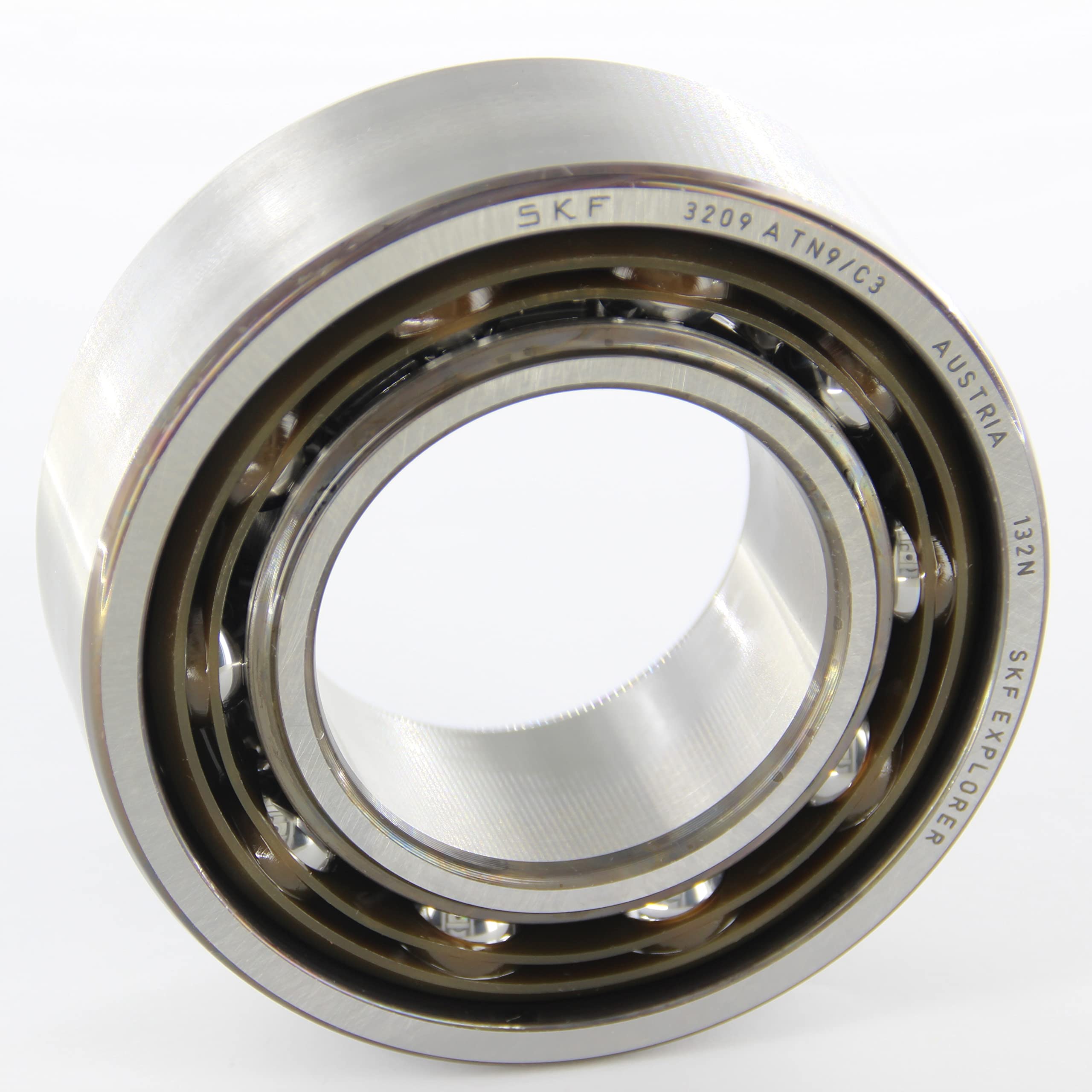 SKF 3209 ATN9/C3 Angular Contact Radial Ball Bearing, steel