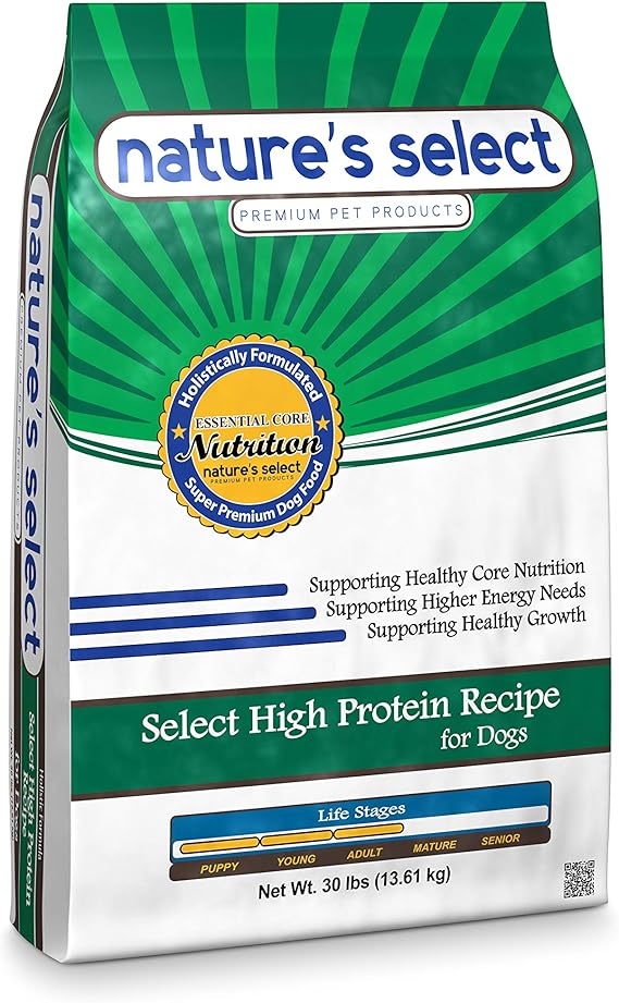 nature's select high protein dog food