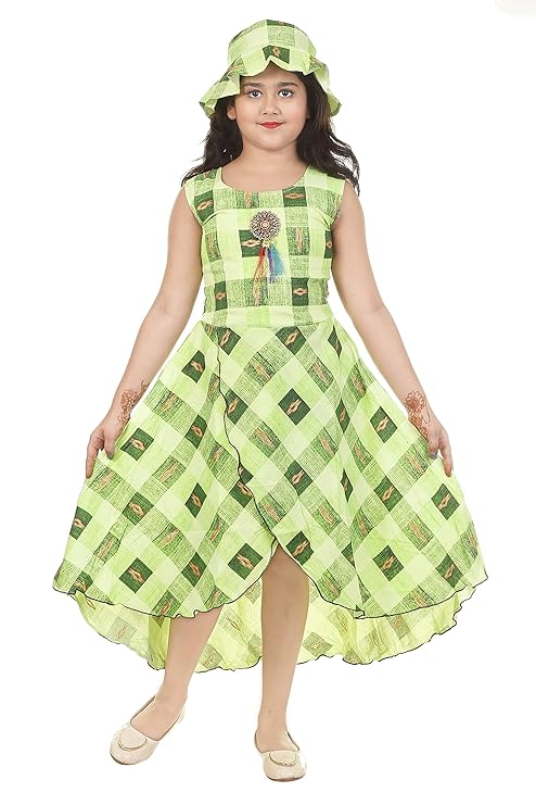 girls midi knee length party dress