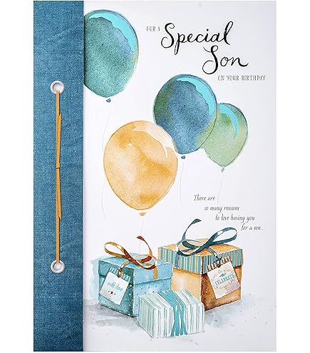 Hallmark Son Birthday Card 'Happiness' Medium - Occasion Cards