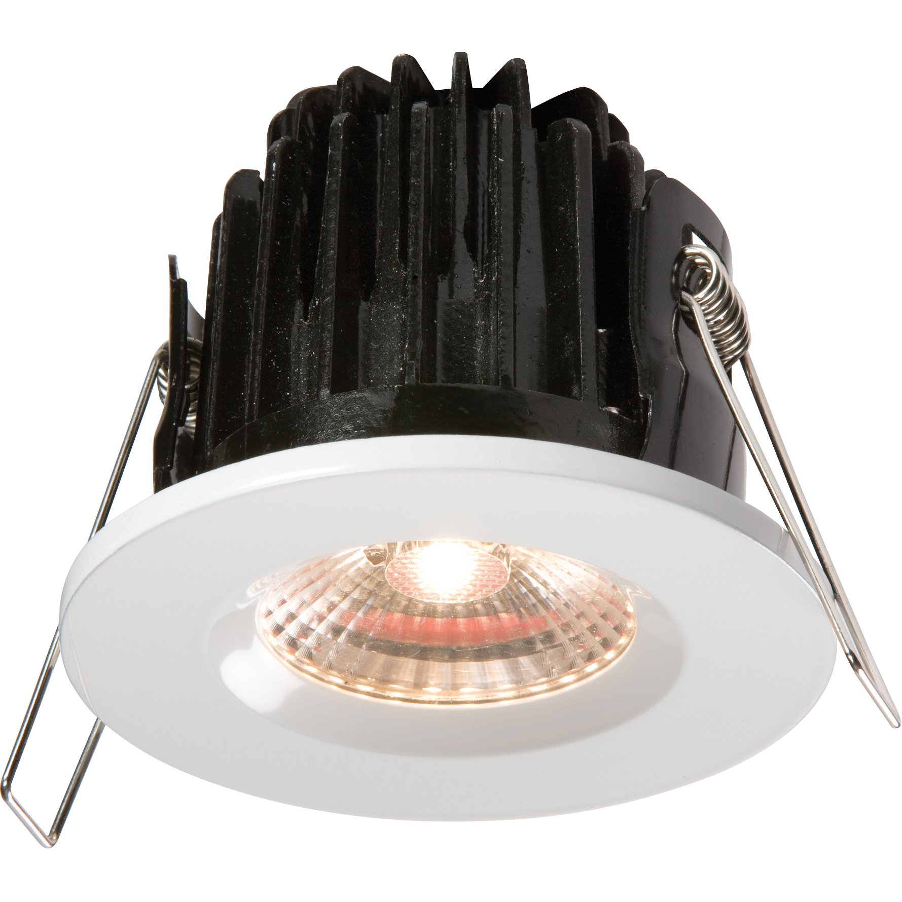 Knightsbridge VFAVRCOBWW IP65 7W LED 3000K Warm White Downlight comes with White Round Bezel