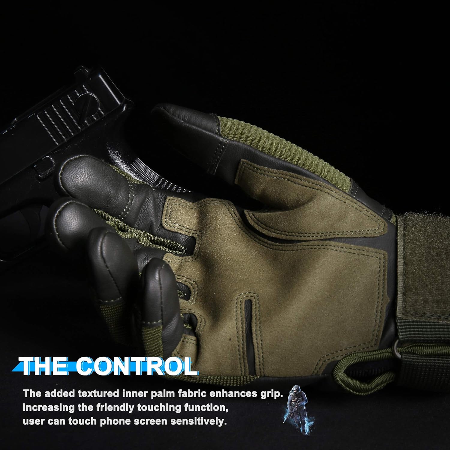 WTACTFUL Army Military Tactical Touch Screen Full Finger Gloves for Motorcycle Motorbike Hunting : Sports & Outdoors