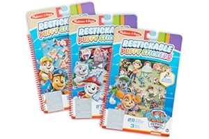 Melissa & Doug PAW Patrol Restickable Puffy Stickers 3-Pack – Adventure Bay, Jake’s Mountain, Jungle