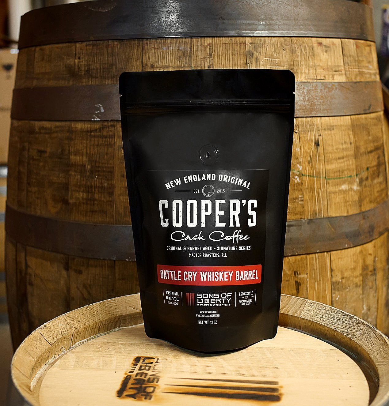 Ethiopian Rye Whiskey Barrel Aged Coffee Ground Single Origin