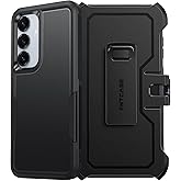 FNTCASE for Samsung Galaxy S25 Case: Galaxy S24 Case Heavy Duty Drop Protection with Rugged Belt-Clip Holster & Kickstand Military Grade Shockproof Durable Protective Cell Phone Cover - 6.2 inch