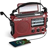 Kaito KA500RED 5-Way Powered Emergency AM/FM/SW Weather Alert Radio, Red