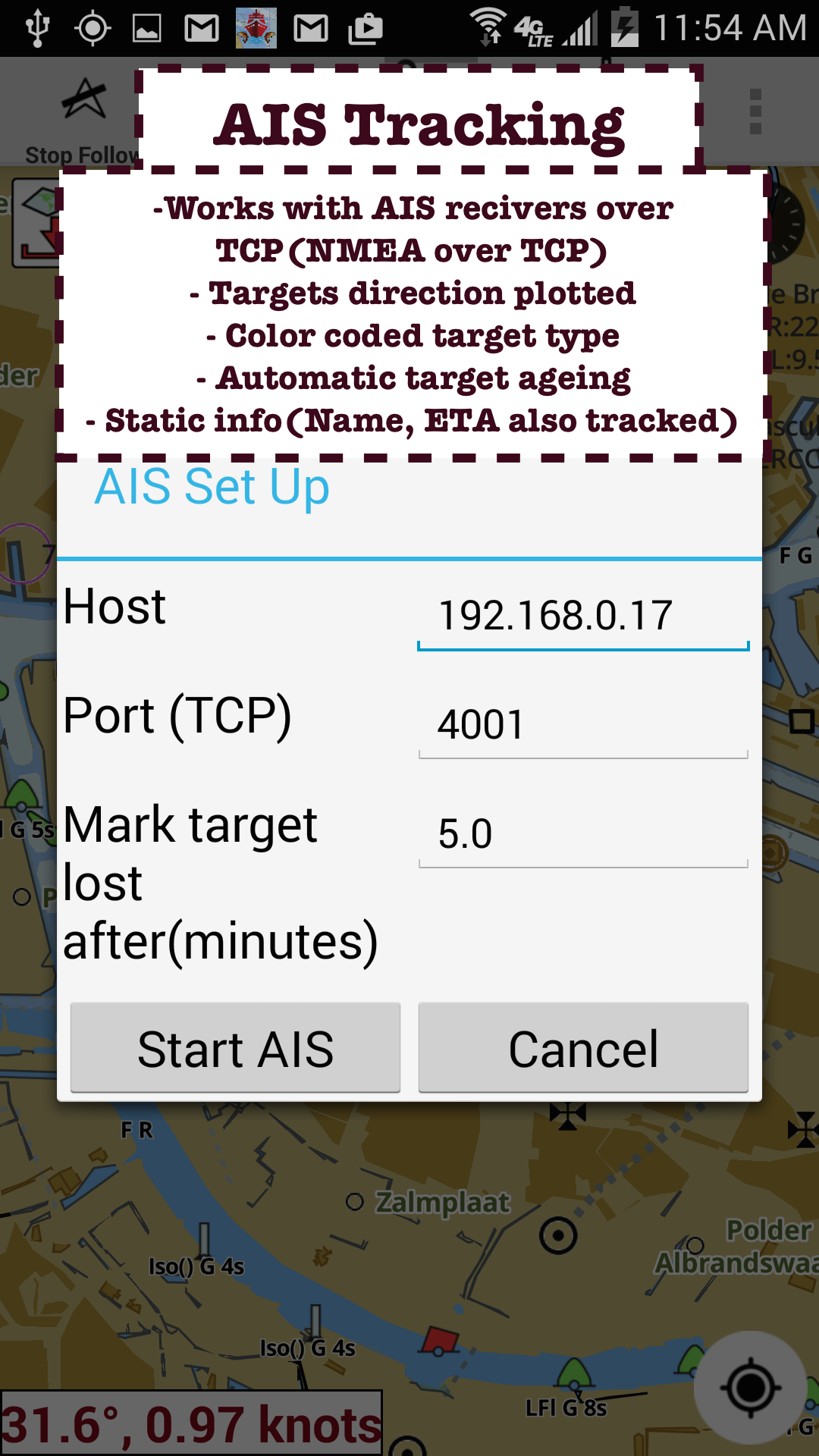 iBoating GPS nautisch / Marine Chartsoffline Meer & Fluss