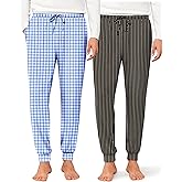 Ekouaer Men's Pajama Pants, Lightweight Loungewear, Comfy Jogger Sleep Pant Long Pj Bottoms with Drawstring & Pockets