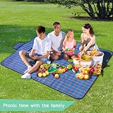 SOMIYAMI Waterproof Tartan Picnic Blanket 150x200cm with Carry Handle view 3