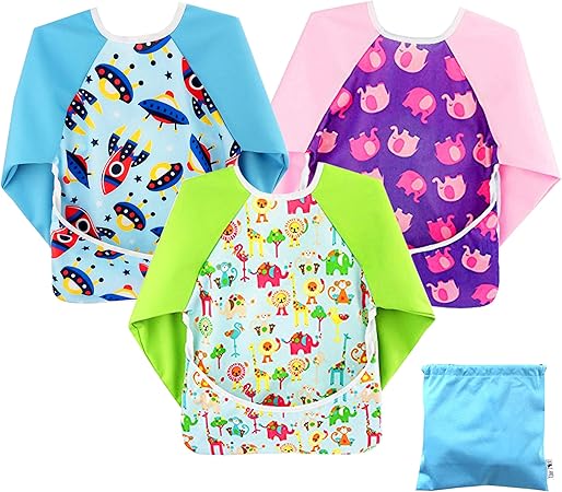 baby weaning coverall bib