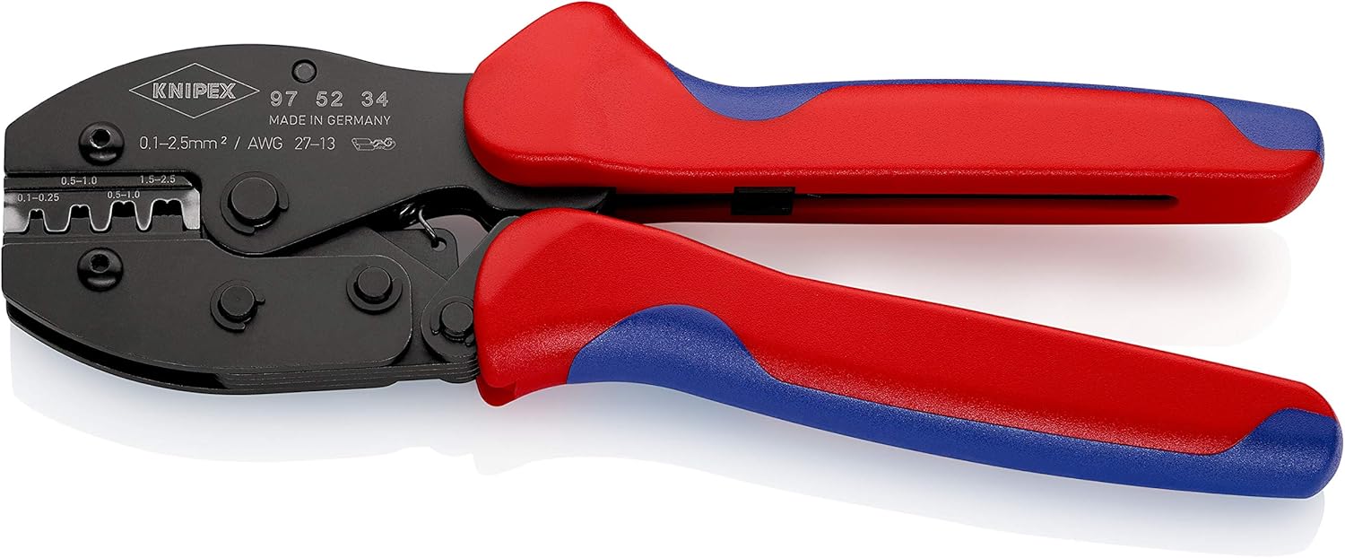 KNIPEX Preciforce Crimping Pliers with Multi-Component Handles 220 mm, 97 52 34, Multi Color, 230 x 76 x 32 mm - Image 3