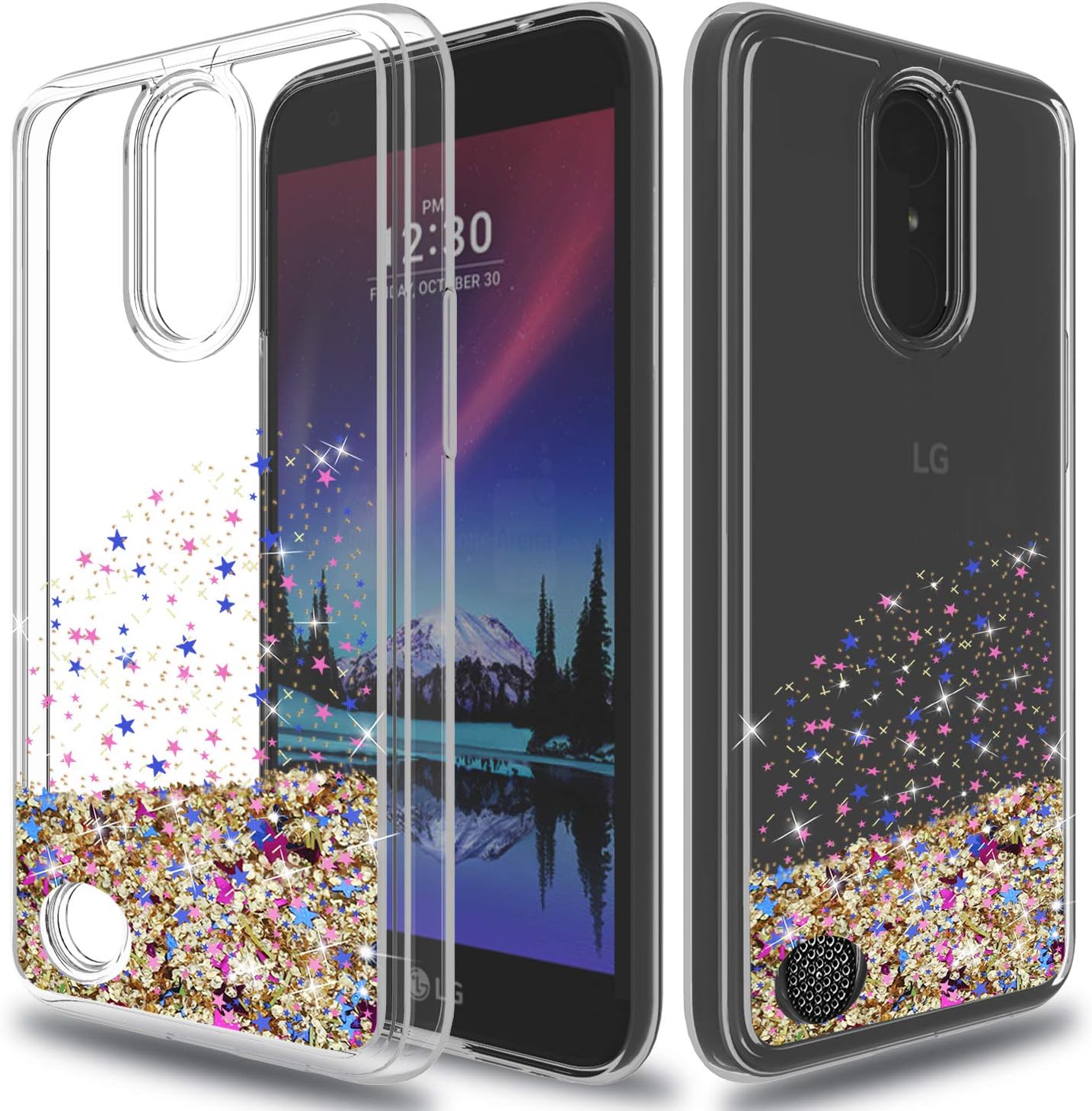 Best Lg K20 Plus Case Glitter Liquid
