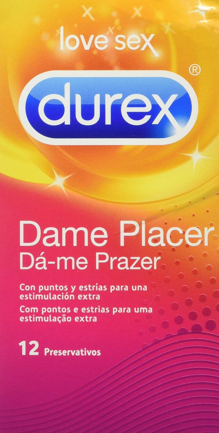 Durex Dame Pleasure 12 Units, 0.058 kg, Transparent, 12 count (Pack of 1)