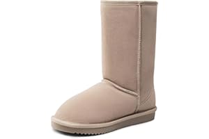 DREAM PAIRS Women's High-top Winter Snow Boots Slip on Warm Comfortable Outdoor Booties Shoes for Women FuzzyClassic