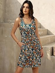 LUXVEER Womens Summer Hawaiian Dresses 2025 Floral