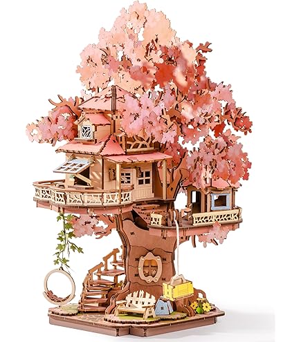 Amazon.com: ROBOTIME 3D Wooden Puzzles for Adults DIY Miniature