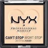 NYX Can't Stop Won't Stop Matte Powder Fair - Mattifying Finish