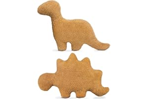 Aiideals Dino Plush Nuggets - Funny Dinosaur Stuffed Animal Gifts for Boys & Girls (Small, 2Pcs)