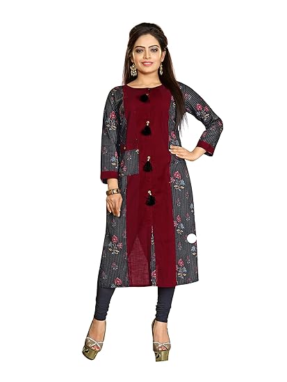 Multi colour cotton kurti Clearance