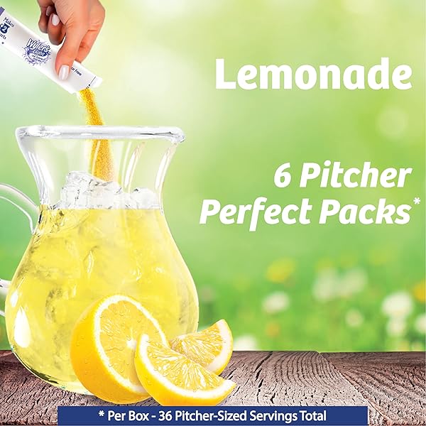 WYLER’S LIGHT PITCHER PACKS, WATER DRINK MIX, LEMONADE,6 PITCHER PACKETS
