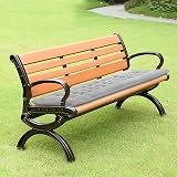 PLULON Garden Bench Cushion 120x48cm for 2-3 Seater Grey Pad view 6