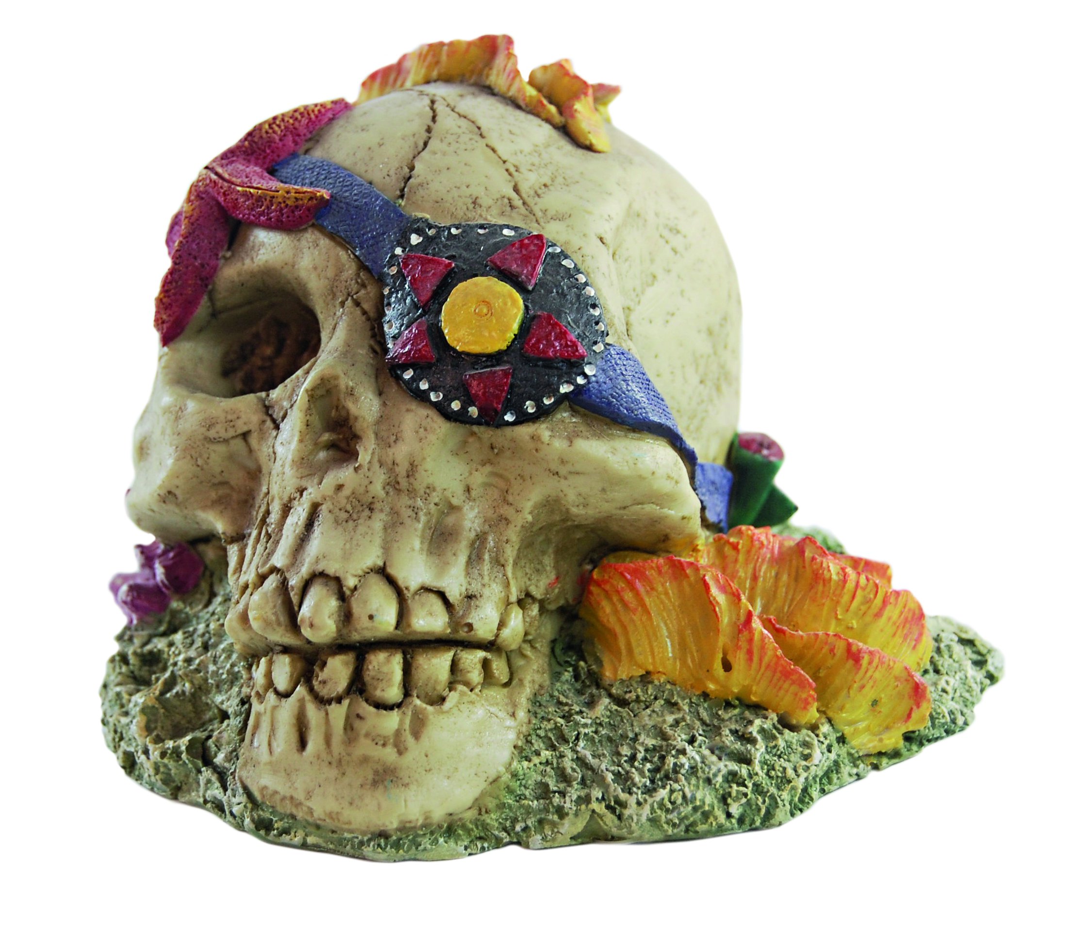 Haquoss Koral Skull 2 Ornament for Aquarium Decor