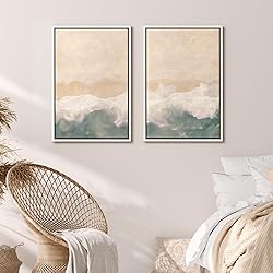 MUDECOR Framed Canvas Print Wall Art Set Soft
