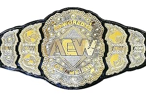 WELL PERFORM AEW World Heavyweight Wrestling Championship Title Belt Replica, Authentic Wear Universal Championship Title Belt - Adult Size