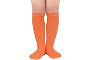 Zando Kids Soccer Socks Knee High Sock for Boys Girls Cotton Kids Youth Baseball Socks Breathable Boys Athletic Socks