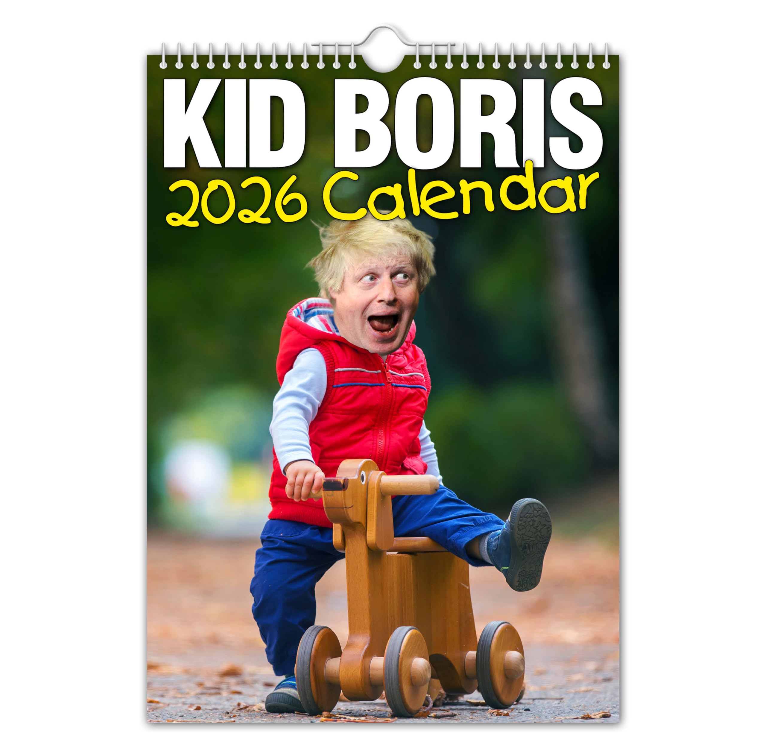 The Calendar King // Kid Boris - A4 Size 2026 Wall Calendar
