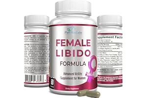 YUMMYVITE Female Libido Formula, Advanced Virility Supplement for Women with Epimedium Horny Goat Weed, Maca, Tribulus, Ginseng for Desire, Energy, Non-GMO, 60 Capsules