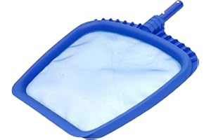 U.S. Pool Supply Professional Heavy Duty Large 15" x 16" Swimming Pool Leaf Skimmer Net - Fine Mesh Netting, Easy Scoop Edge - Fast Cleaning, Debris Pickup Removal - Fits Standard Swimming Pool Poles