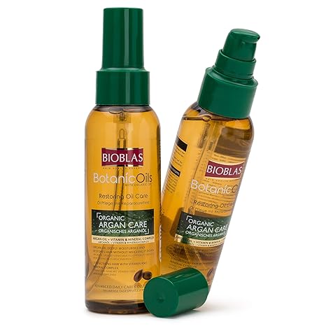 Bioblas Argan Care, organisches Arganöl für Haarel mit Vitamin & Mineralkomplex