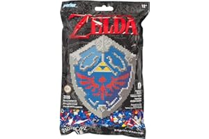 Perler Nintendo's The Legend of Zelda Hylian Shield Pattern and Fuse Bead Kit, 10.75'' x 13'', 3503pc, Small