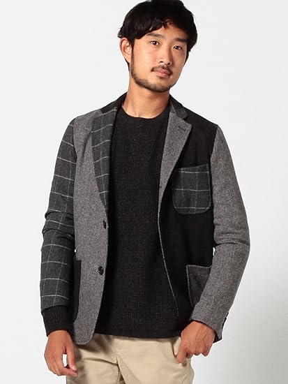 Amazon ビームス Beams テーラードジャケット クレイジー 3bジャケット メンズ Grey系 S コート ジャケット 通販