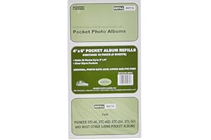 PIONEER PHOTO ALBUMS Refill Pages for STC-46, STC-46D, STC-204 and STC-504 Photo Albums 30 Pockets Hold 4x6 Photos