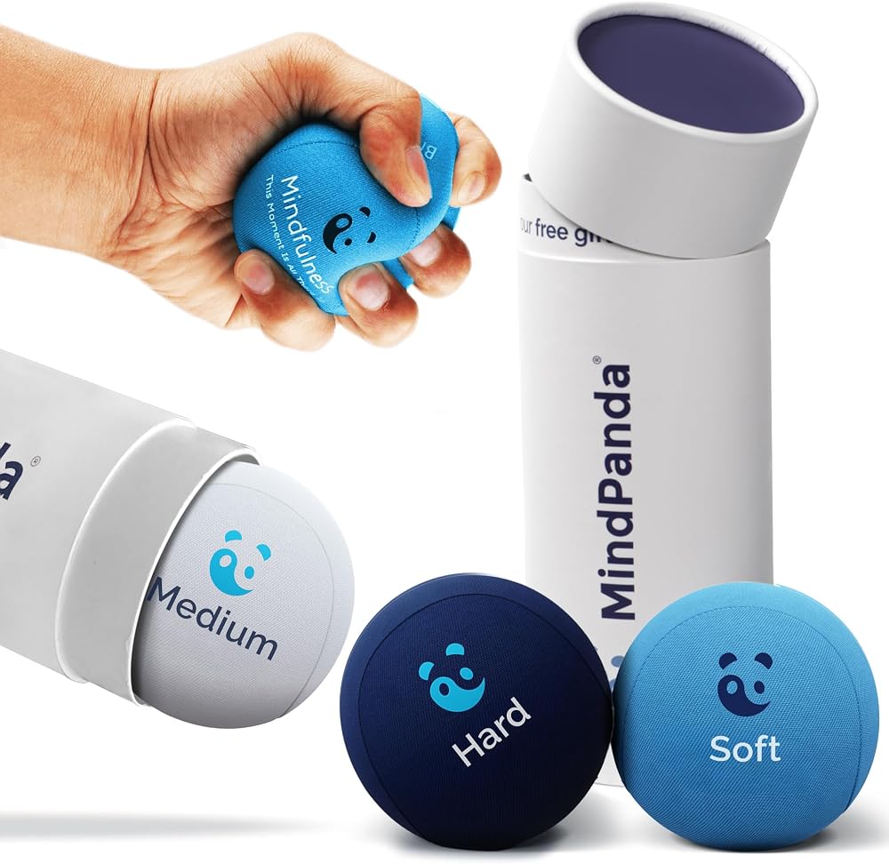 MindPanda Mind & Body Stress Balls Multi-Density 3-Pack for Adults