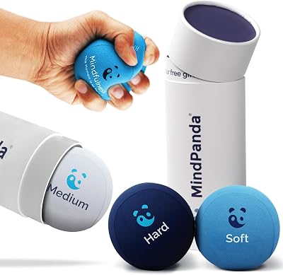 MindPanda Mind & Body Stress Balls Multi-Density 3-Pack for Adults